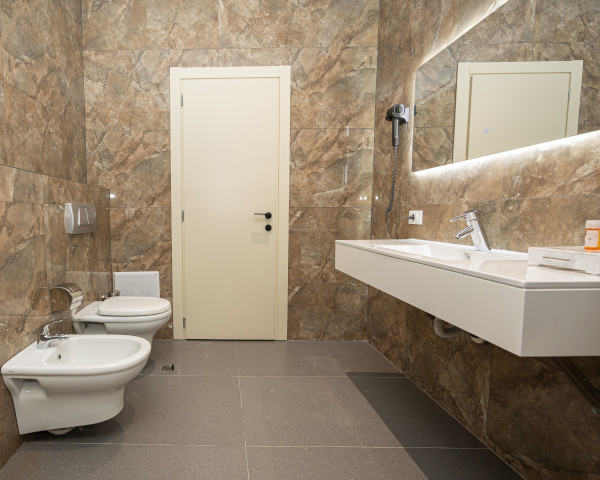 Bathroom at the Sky Hotel